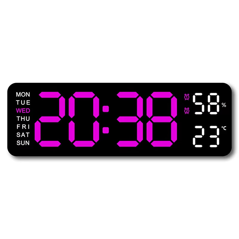  Reloj de pared digital grande de 9 pulgadas