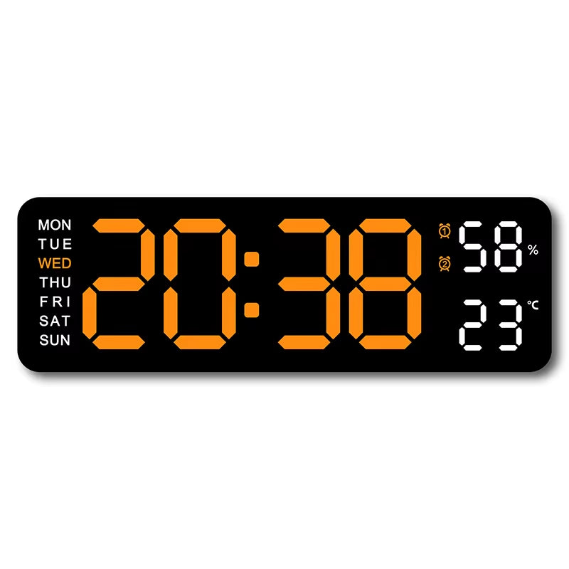  Reloj de pared digital grande de 9 pulgadas