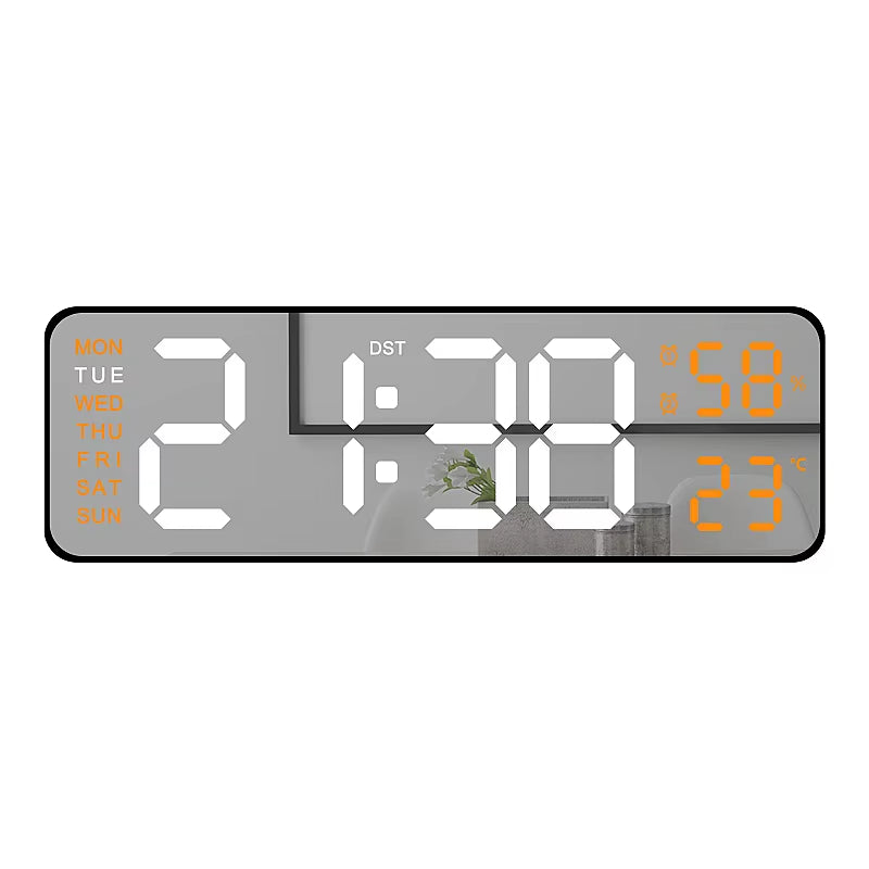  Reloj de pared digital grande de 9 pulgadas