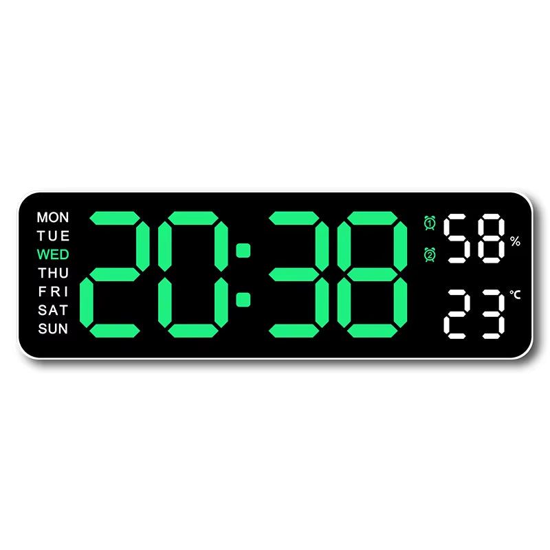 Reloj de pared digital grande de 9 pulgadas