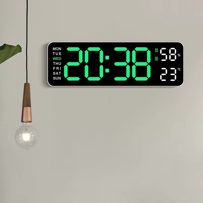  Reloj de pared digital grande de 9 pulgadas