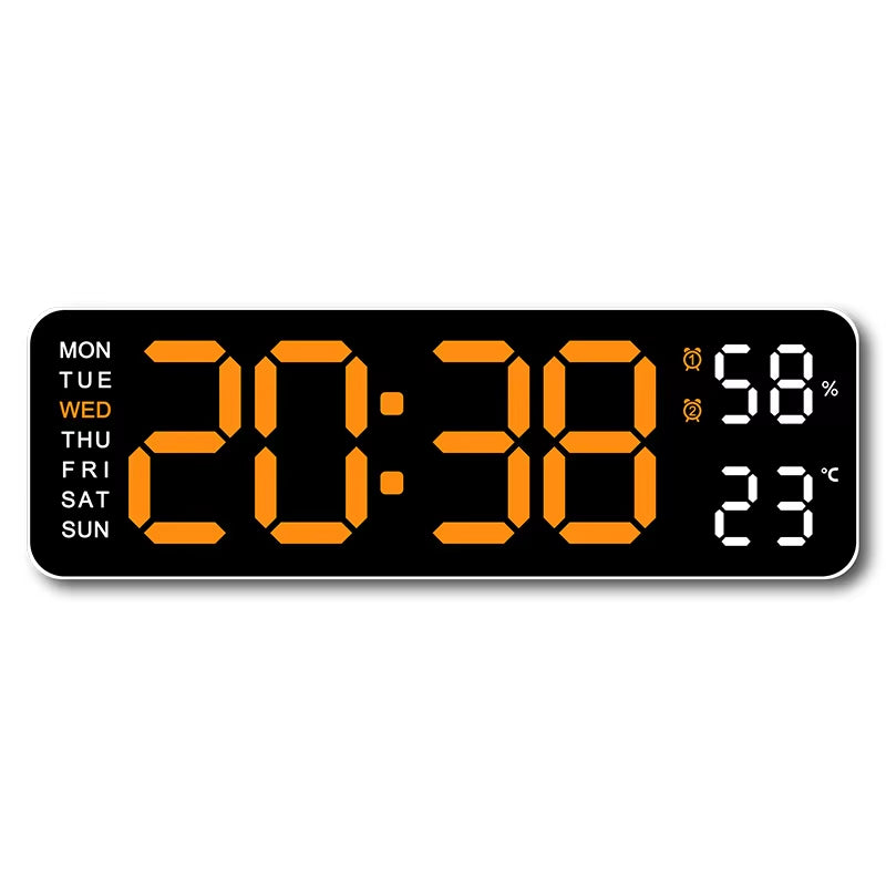  Reloj de pared digital grande de 9 pulgadas