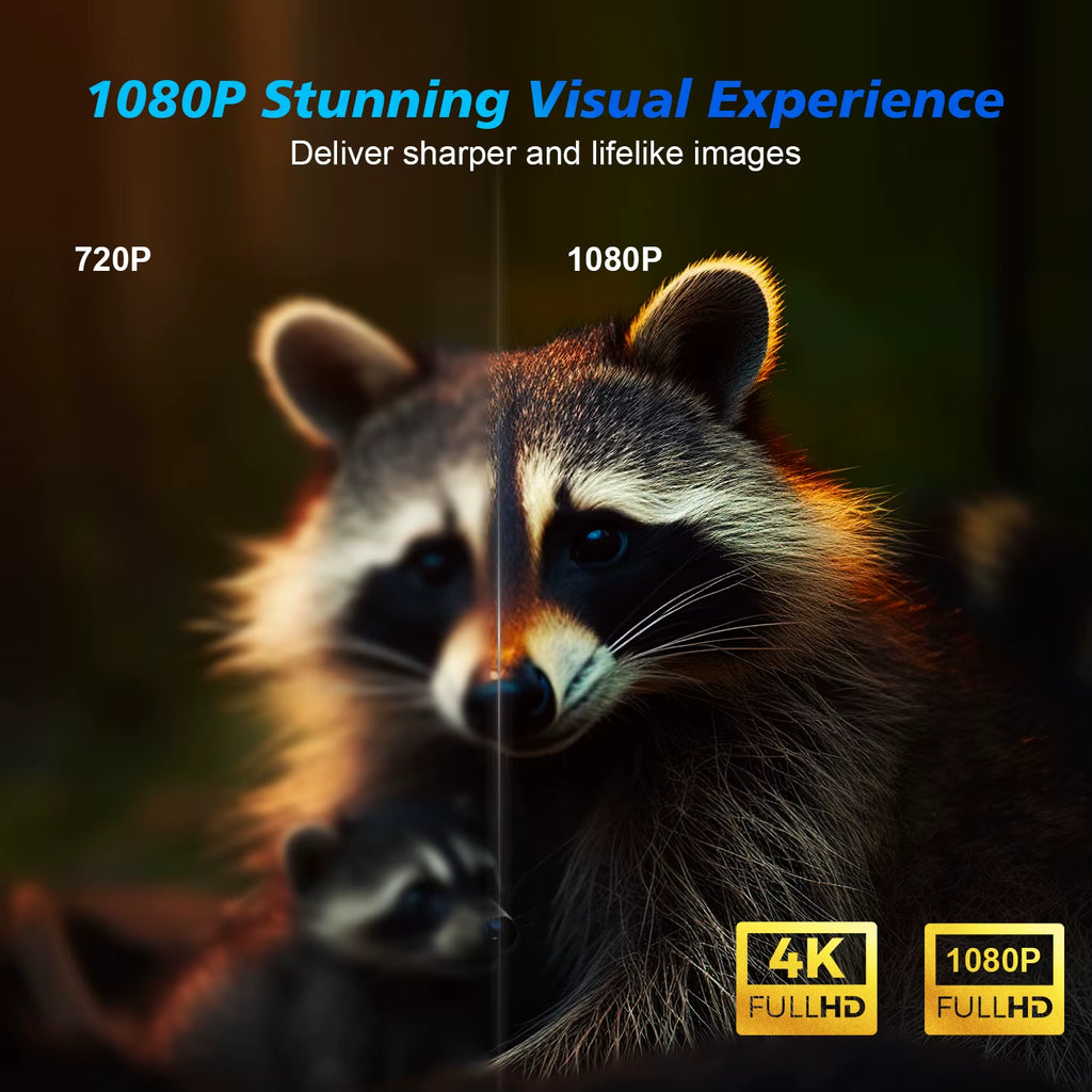 Proyector inteligente Android 11 4K 580 ANSI 1920*1080P Full HD Wifi6 BT5.0 Allwinner H713 Control por voz Cine en casa