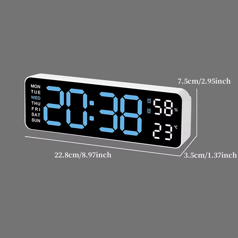  Reloj de pared digital grande de 9 pulgadas