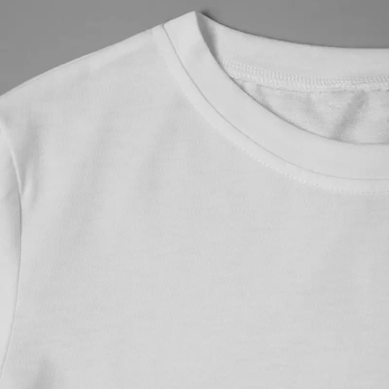 Camiseta blanca con estampado de gato divertido para mujer