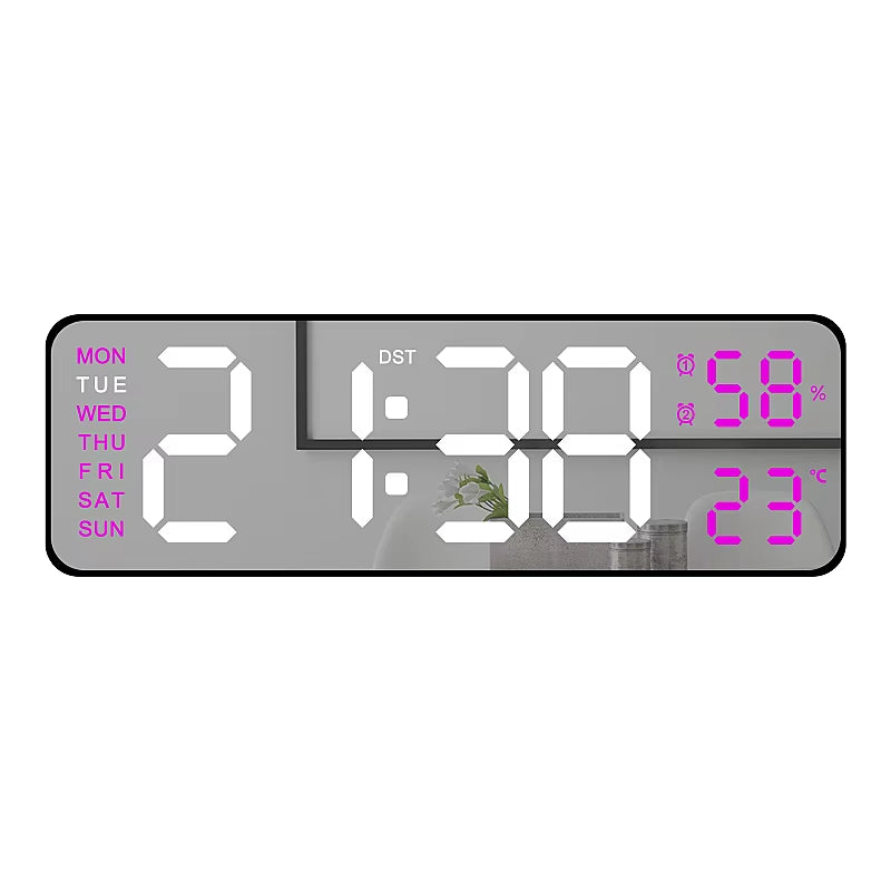  Reloj de pared digital grande de 9 pulgadas
