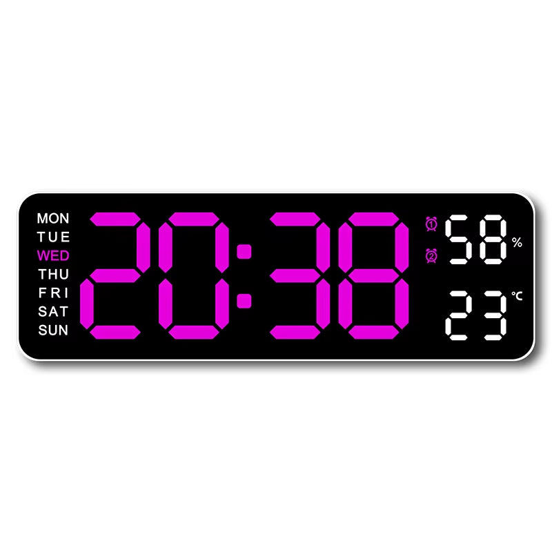  Reloj de pared digital grande de 9 pulgadas