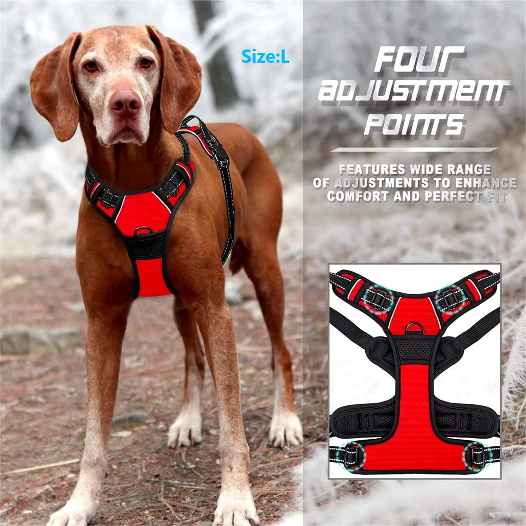  Arnés para perros sin tirones con clip frontal