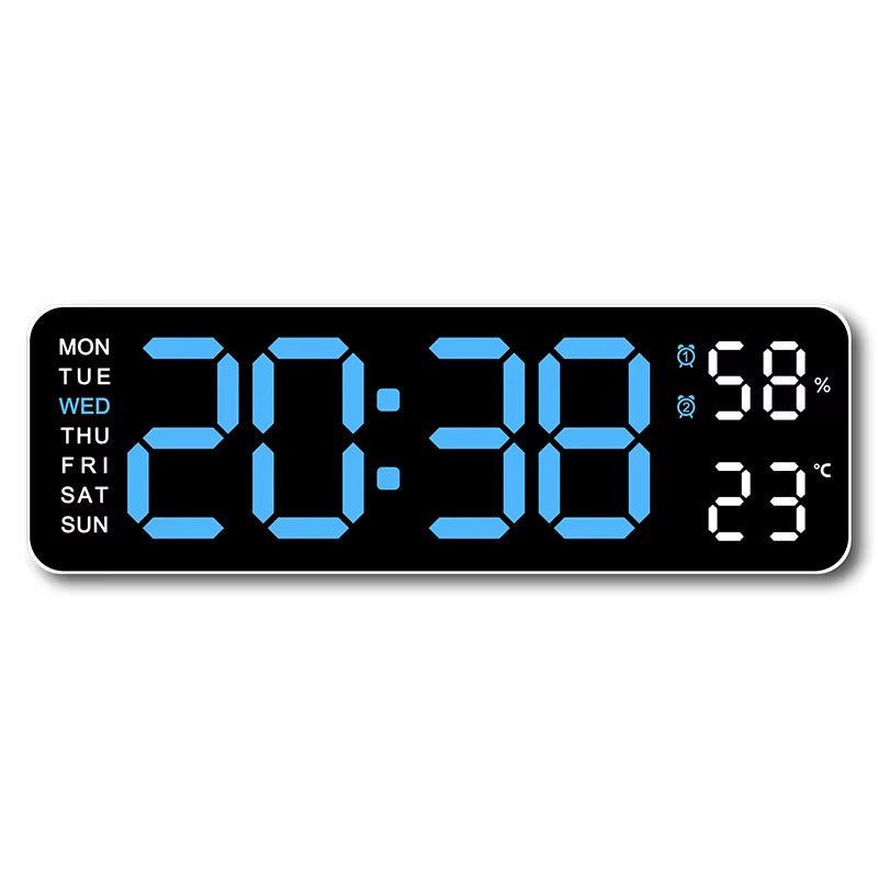  Reloj de pared digital grande de 9 pulgadas