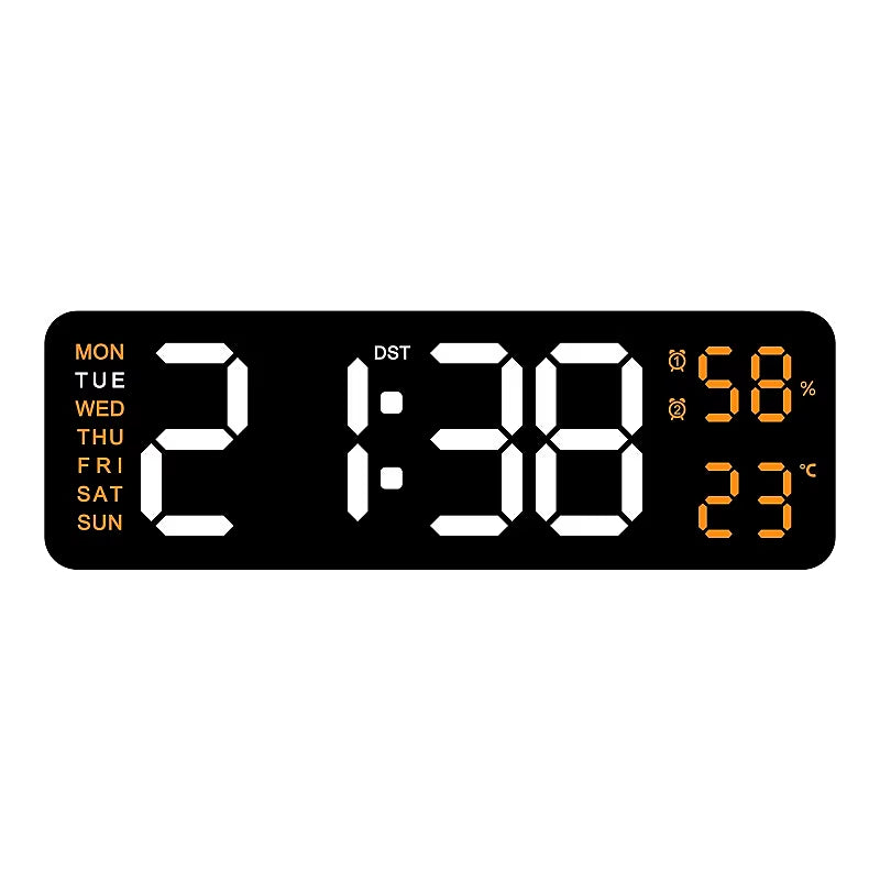  Reloj de pared digital grande de 9 pulgadas