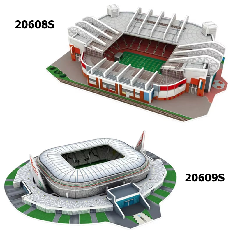  Campo de fútbol en miniatura, rompecabezas 3D para armar estadios famosos del mundo