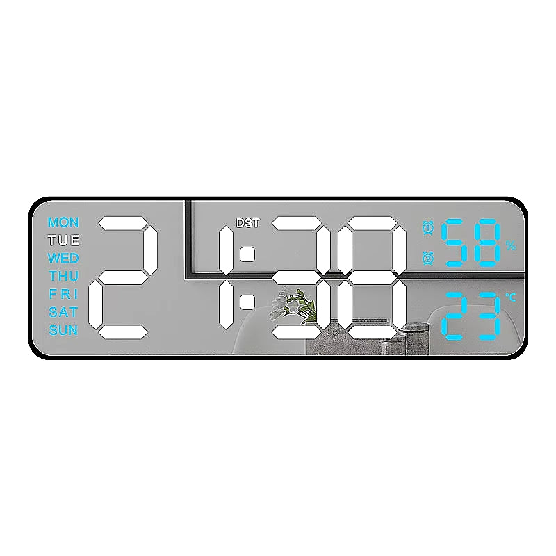  Reloj de pared digital grande de 9 pulgadas