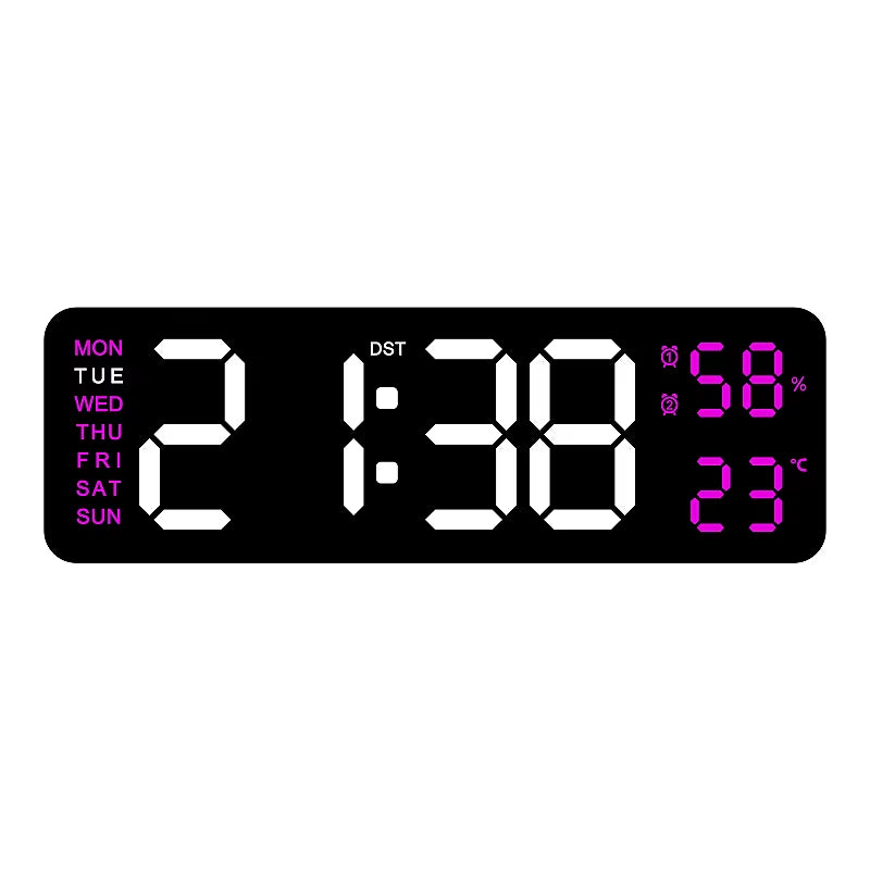  Reloj de pared digital grande de 9 pulgadas