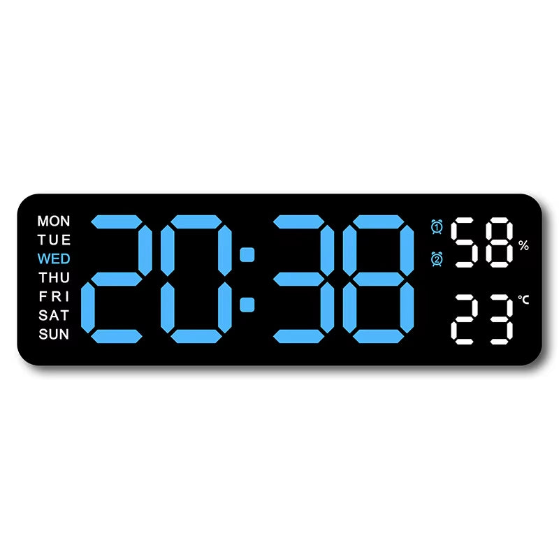  Reloj de pared digital grande de 9 pulgadas