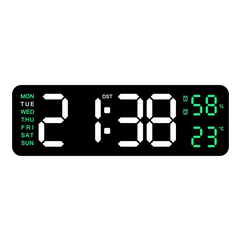  Reloj de pared digital grande de 9 pulgadas