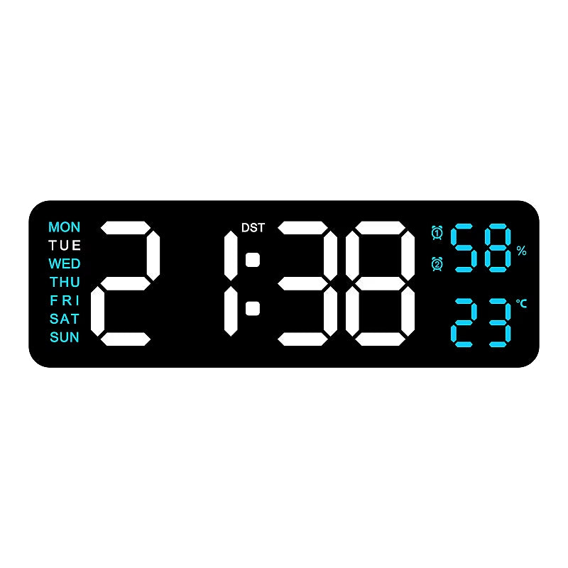  Reloj de pared digital grande de 9 pulgadas