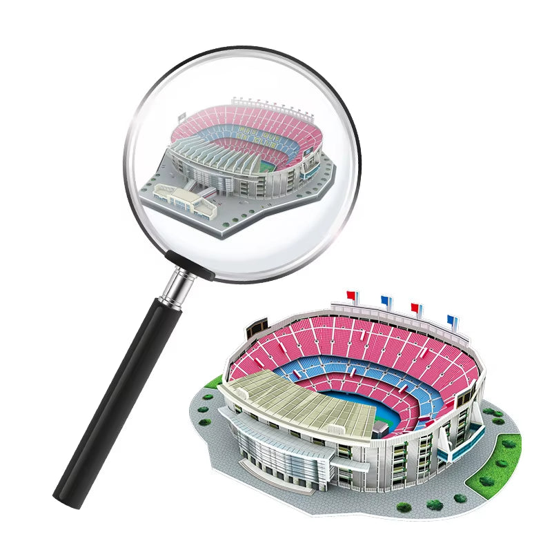  Campo de fútbol en miniatura, rompecabezas 3D para armar estadios famosos del mundo
