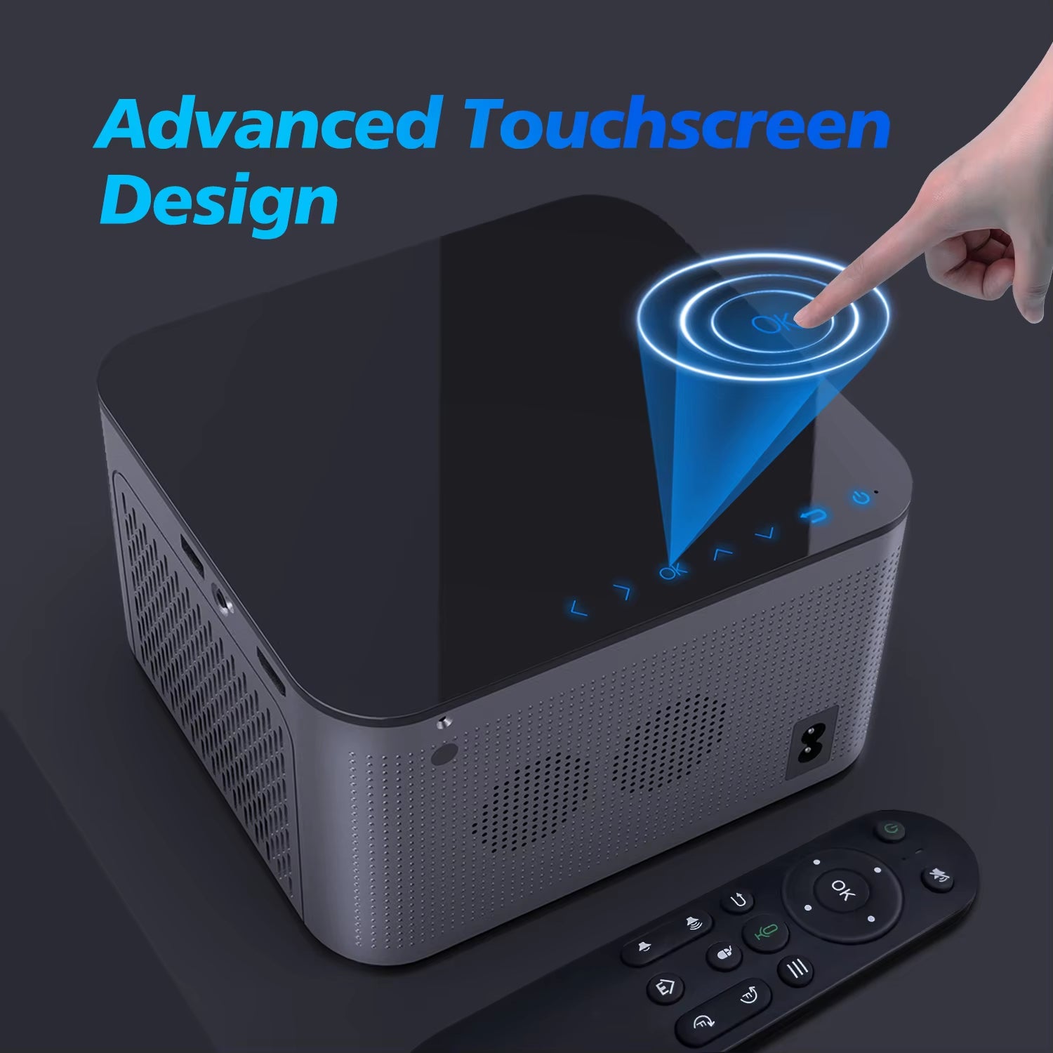 Proyector inteligente Android 11 4K 580 ANSI 1920*1080P Full HD Wifi6 BT5.0 Allwinner H713 Control por voz Cine en casa