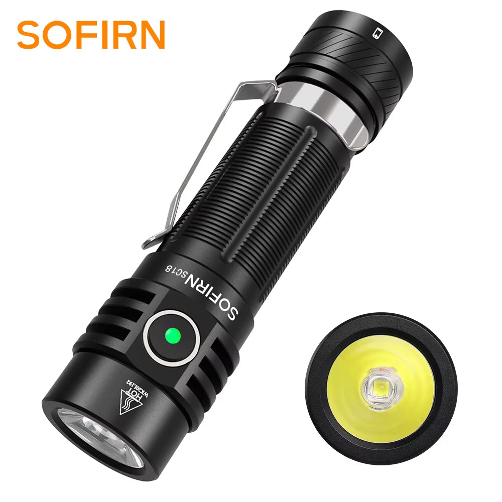 Linterna EDC Sofirn SC18 de 1800 lúmenes, recargable