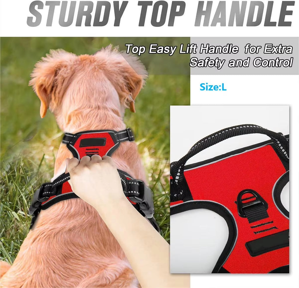  Arnés para perros sin tirones con clip frontal