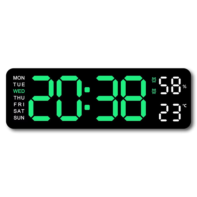  Reloj de pared digital grande de 9 pulgadas